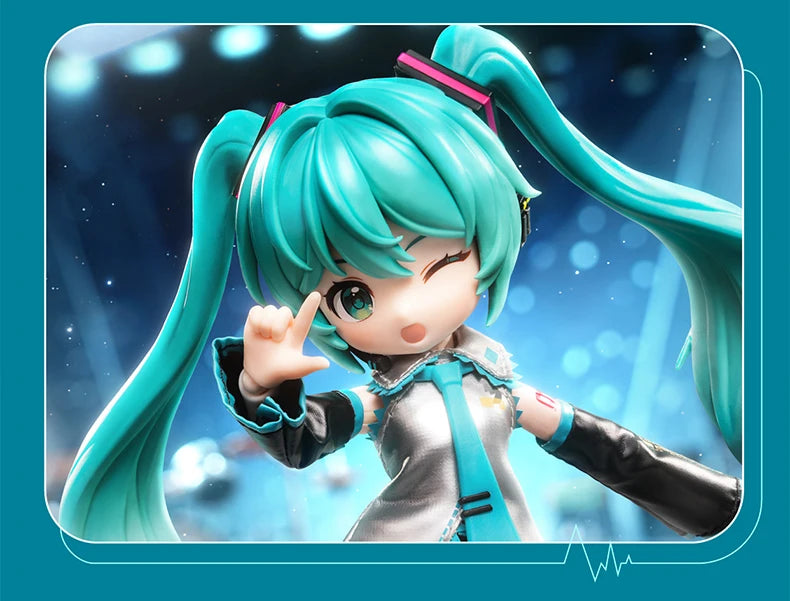 Blokees Hatsune Miku Action Figure DIY Joint Mobility Anime Assembly Figurine Toy Cartoon Doll Collection Figures Christmas Gift