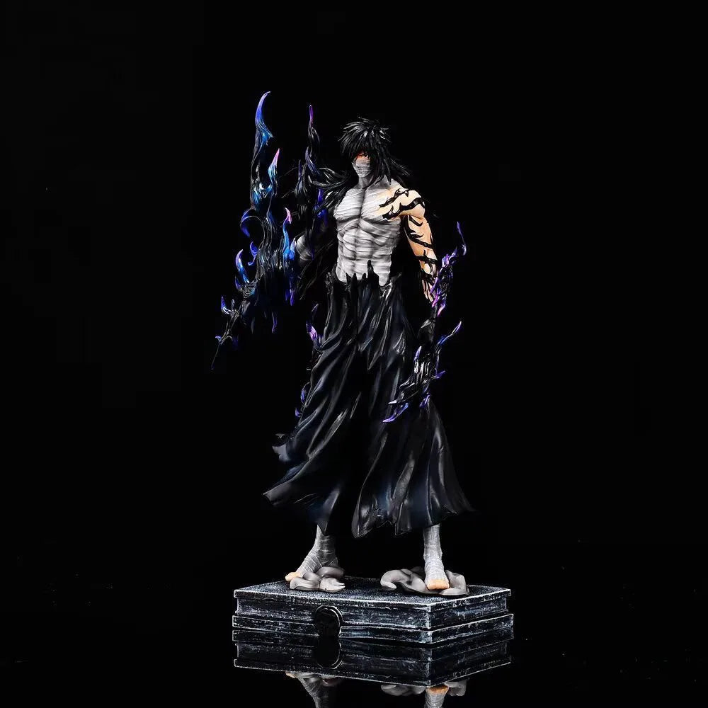 31-33cm Bleach Ichigo Figure Hollow White Horned & Mugetsu Form Pvc Anime Peripheral Desktop Decor Collectible Statue Fan Gift