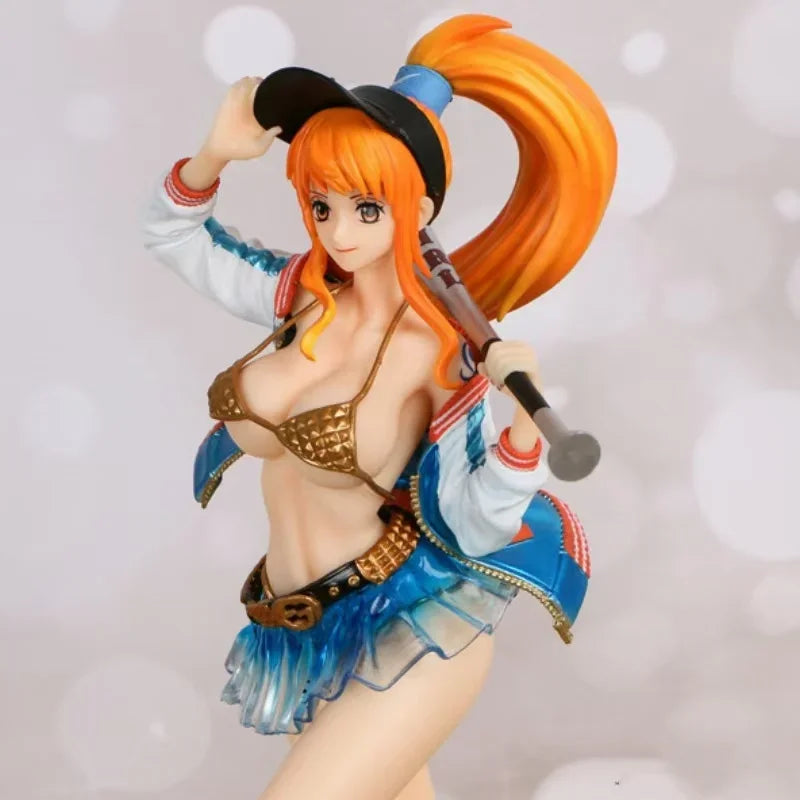 18cm One Piece Nami Anime Figure Thief Cat Nami Figurine Pvc Statue Model Dolls Collectible Room Ornament Children Toys Gifts
