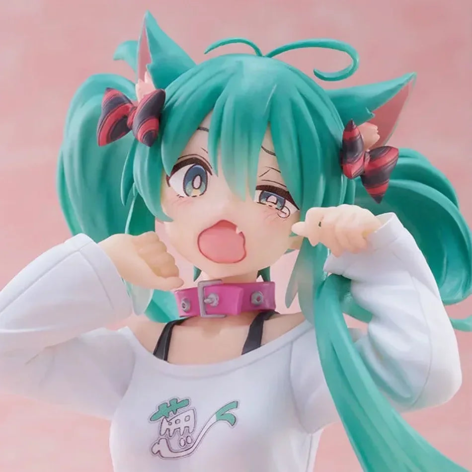 2026 Hot sale 11-21cm Desktop Cute Hatsune Miku Kwaii Style Anime Figure Toys PVC Model Collector Doll Birthday Gift