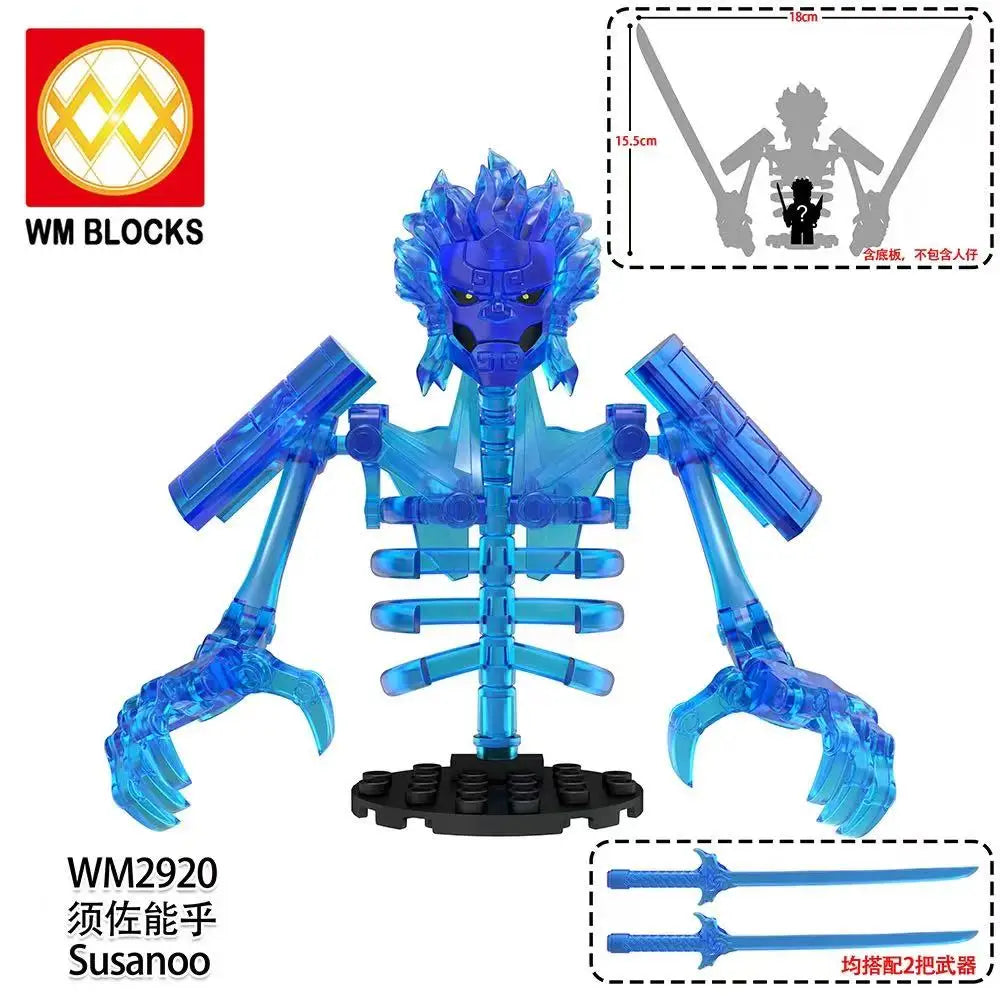 In Stock SHF Naruto Uchiha Madara Action Figure with Transparent Blue Susanoo Effect Anime Collection Model Toys