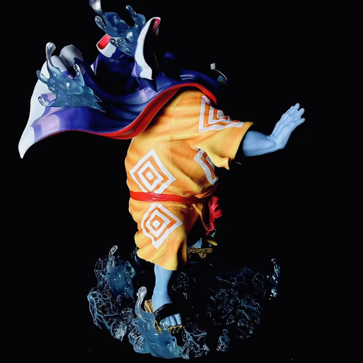 Anime Action Figure Statue Model Collection Desktop Decoration 31cm One Piece Jinbe Attack Posture