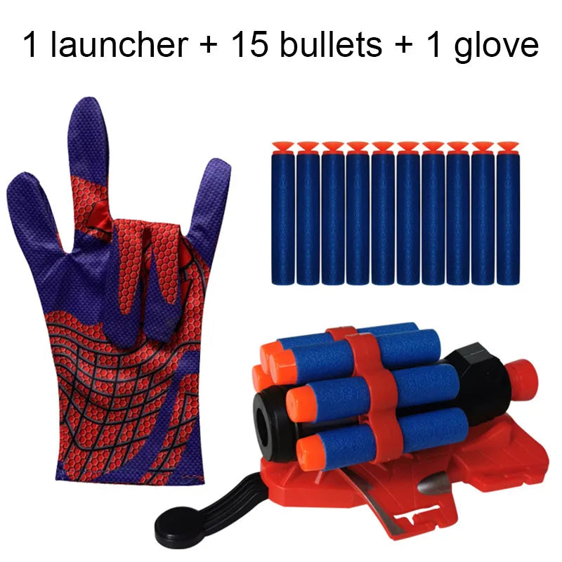 June 1st Party Launcher Glove Web Cosplay Shooters Recoverable Wristband Halloween Props Christmas Gift Carnival Toys Set