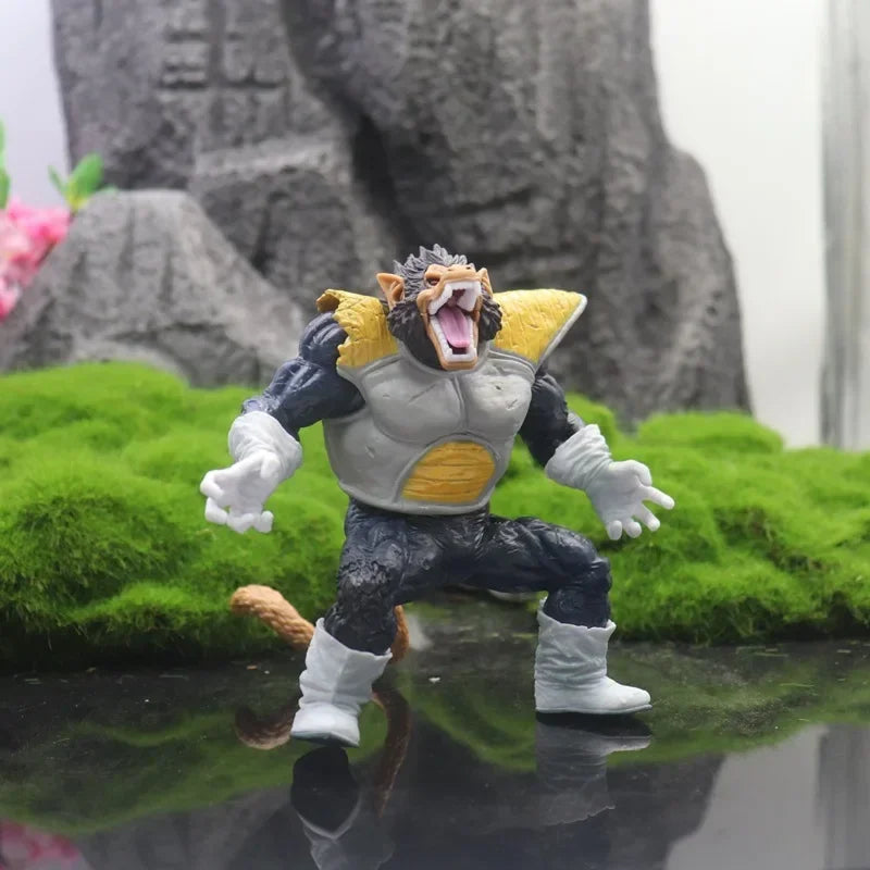 Anime Dragon Ball Super Saiyan Vegeta Goku golden Great Ape Gorilla Action Figure Collection Model car ornament Doll Toys gifts