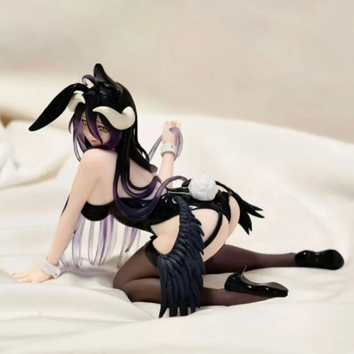 13CM Anime  Figure albedo Bunny Girl Kneeling Anime Model Toys Gifts Collection Decoration Ornaments PVC