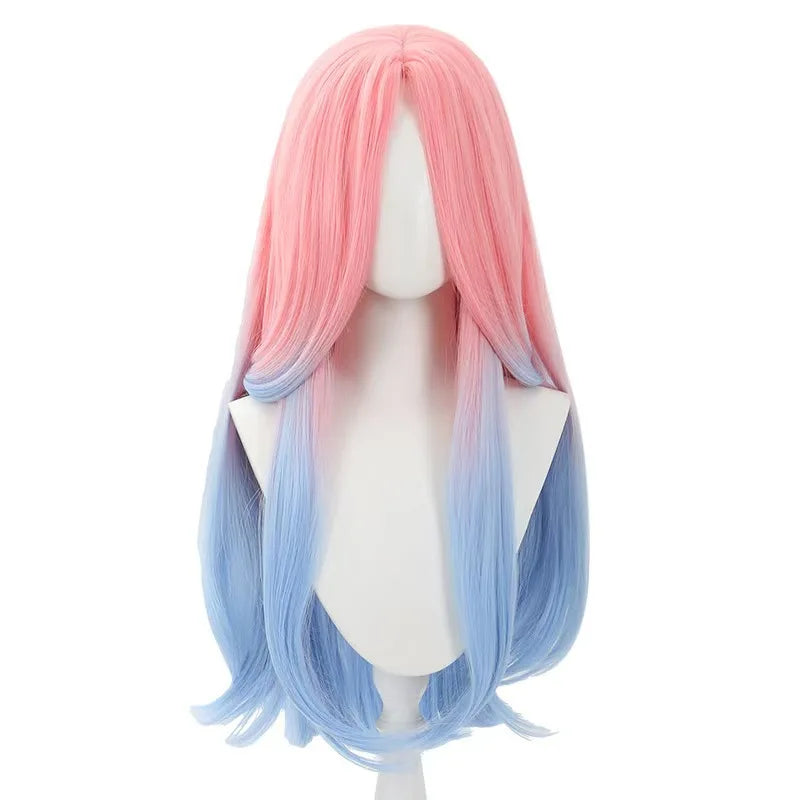 Anime Alien Stage Cosplay Wig Dress Belt Gloves Mizi Clematis Style Dress Halloween Carnival Character Role Play Stage Outfit