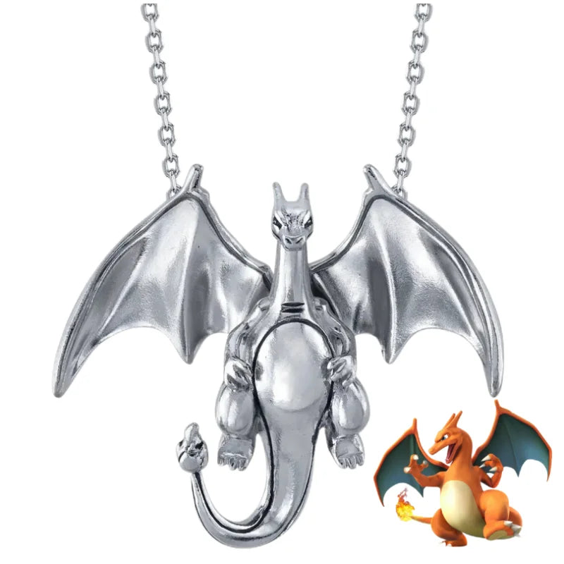 New Pokemon Espeon Snorlax Gengar Mewtwo Necklace Couple Accessories Anime Peripherals Fashion Cartoon Niche Light Luxury Gifts
