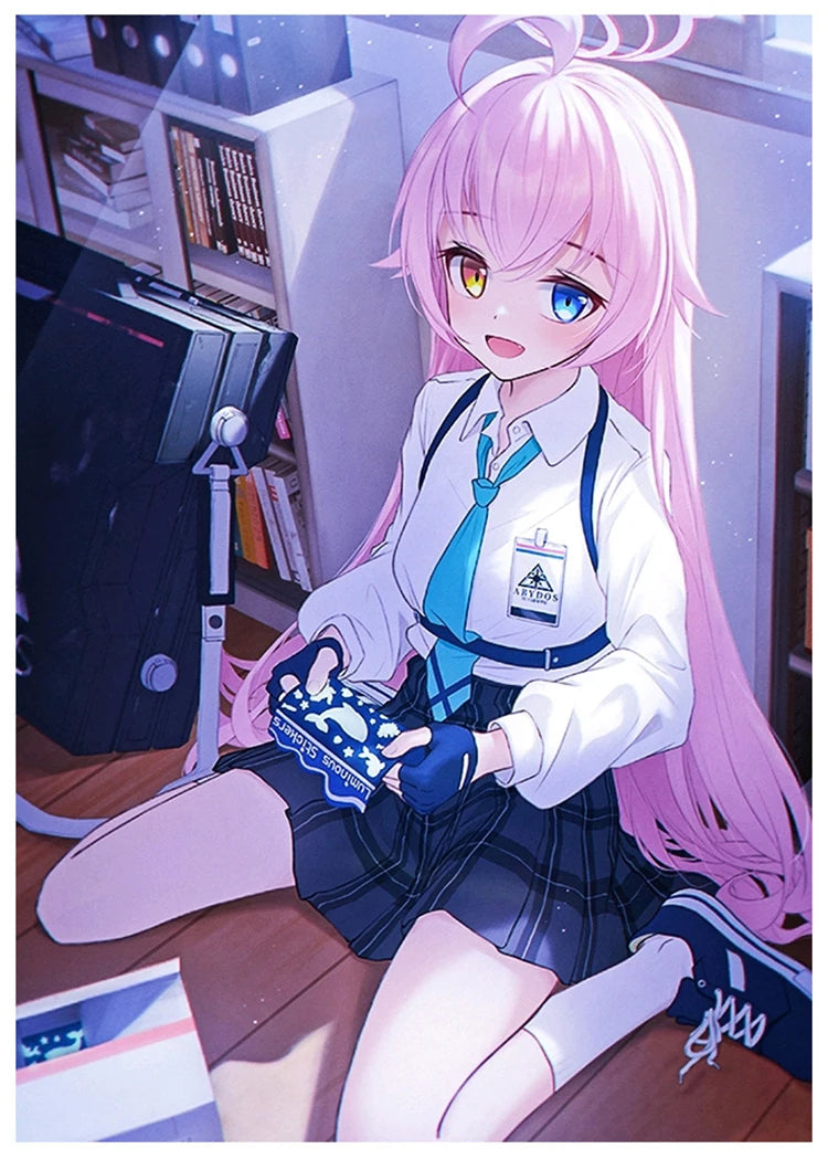 Takanashi Hoshino Costume Game Blue Archive Cosplay School JK Uniforms Top Skirts Wig Outfit Carnival Party Women Man Anime Suit