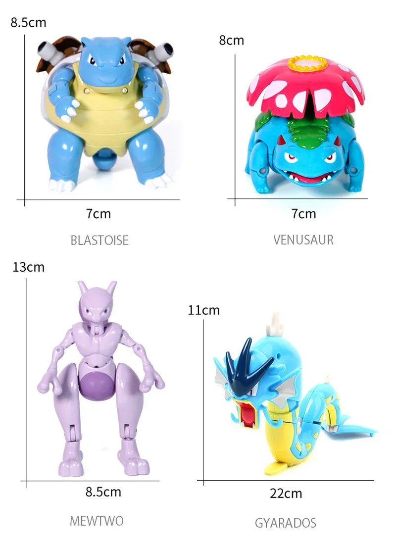 Pokemon Pokeball Figure Pikachu Dragonite Lapras Psyduck Mewtwo Gyarados Solgaleo Lunala Eevee Poke Ball Toy Kids Birthday Gift