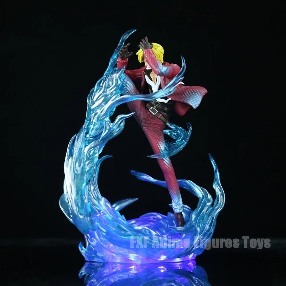 8.86in/22.5cm Anime ONE PIECE Figure Diable Jambe Sanji Action Figures Pvc Desktop Ornamen Collection Model Toys Gifts