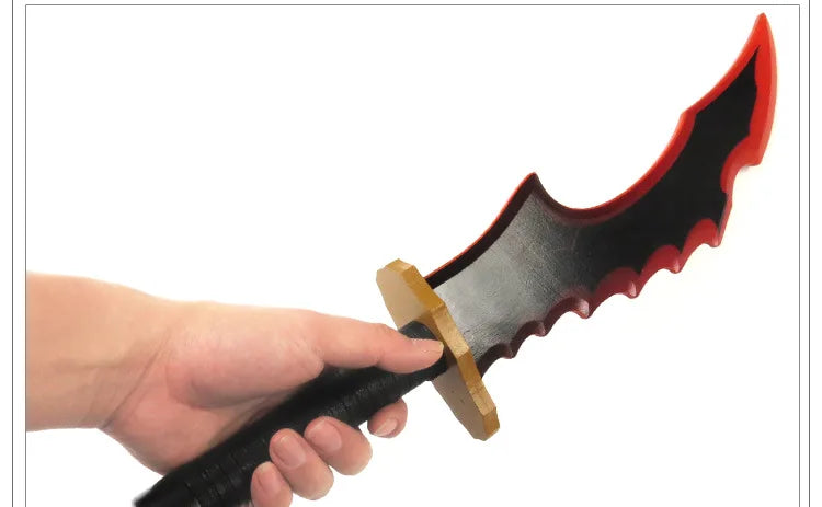 Solo Leveling Kanata Sword Mizushino Shun Anime Cosplay Prop Wooden Ninja Knife Real Size Japanese Katana Samurai Sabre Toy Gift