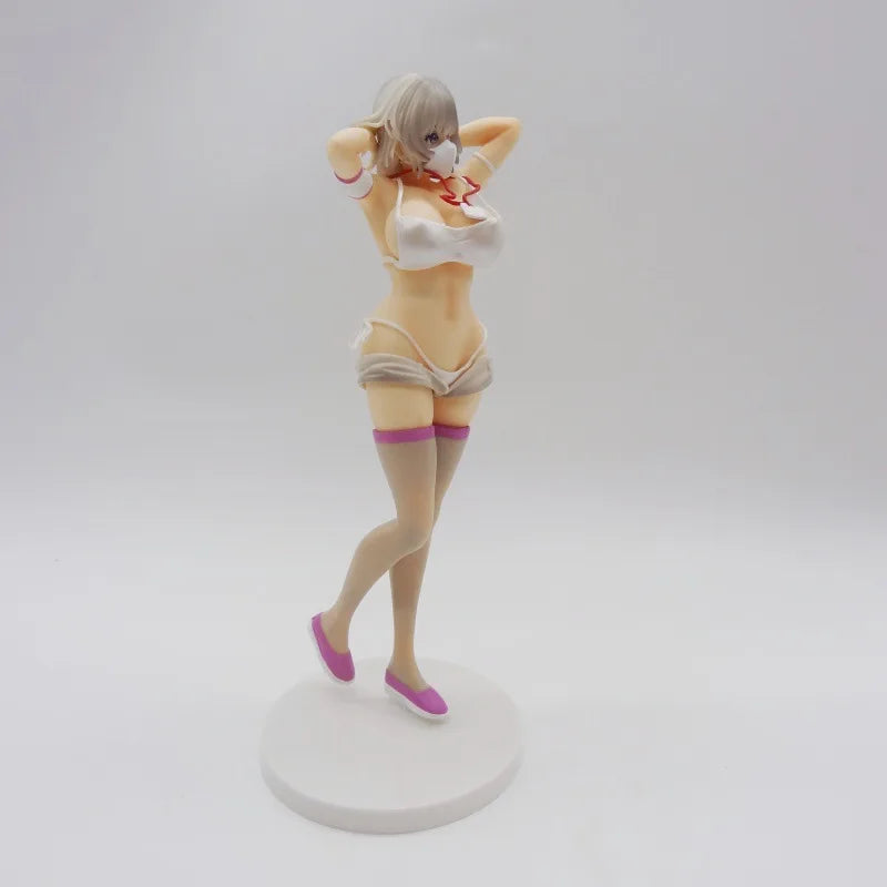 27cm Beautiful Standing Position Female Nurse Cartoon Figure Model Statue Collection Desktop Decoration Ornament Toys