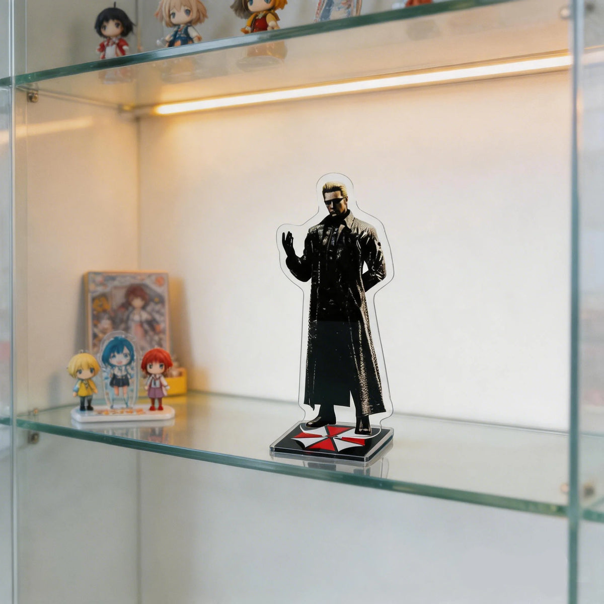 Albert Wesker acrylic stand figure model plate holder cake topper anime