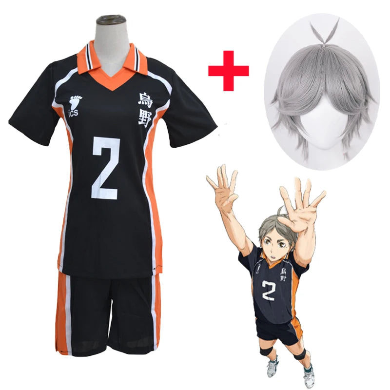 Anime Haikyuu Cosplay Sportswear Jerseys Karasuno Koukou High School Hinata Shoyo Oikawa Kageyama Tobio Volleyball Club Costume