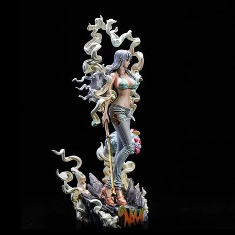 In-Stock One Piece Nikaname Figureanime Collectible Statue Desktop Decoration Otaku Gift Peripheral Model Toy Home Desk Ornament