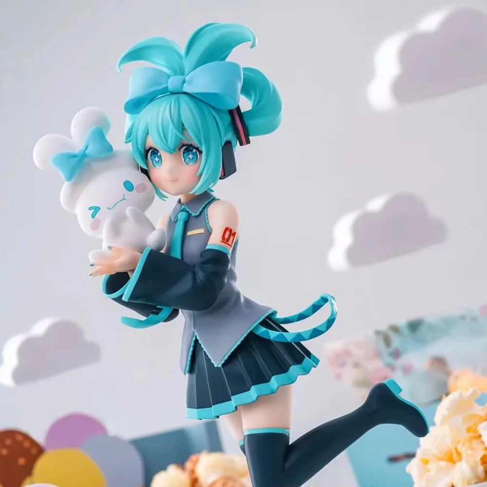 Anime Hatsune Miku Kawaiii Figure 19cm PVC Models Collecting Desktop Decor Toys Birthday Cute Gift