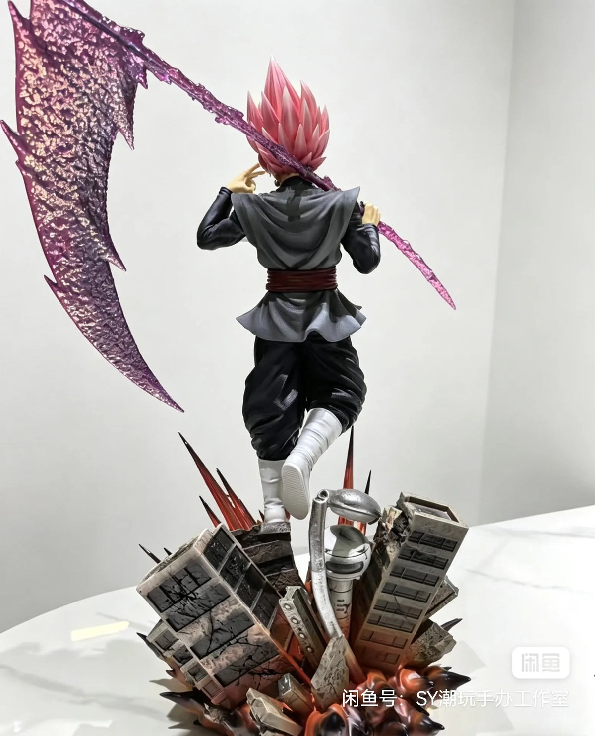 Jt Studio Toys Dragon Ball Anime Figure Zamasu Figure 1/6 Goku Black Pvc Statue Decor Ornament Collection Model Gift
