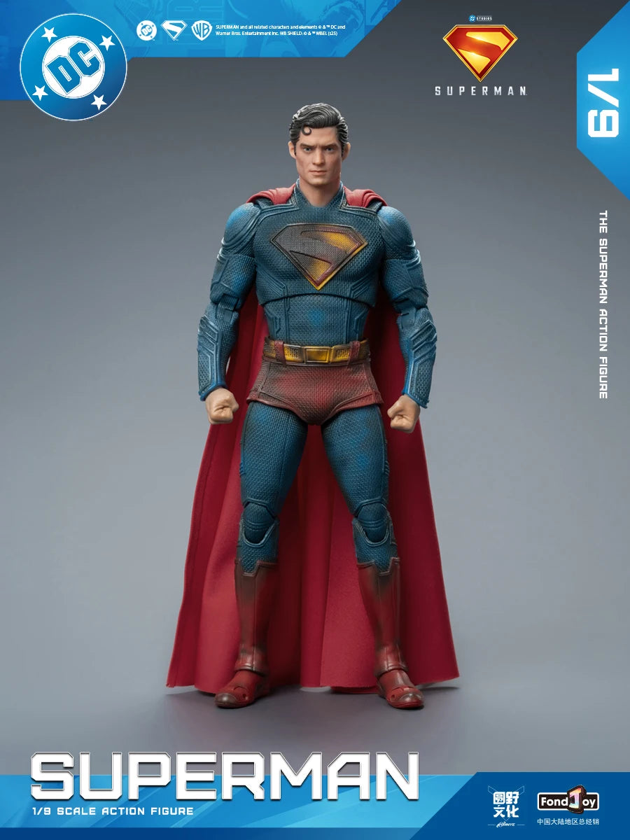 Original Fondjoy David Corenswet Superman Action Figure 1/9 New SupermanFigure PVC Joint Movable Collection Model Toys Gift