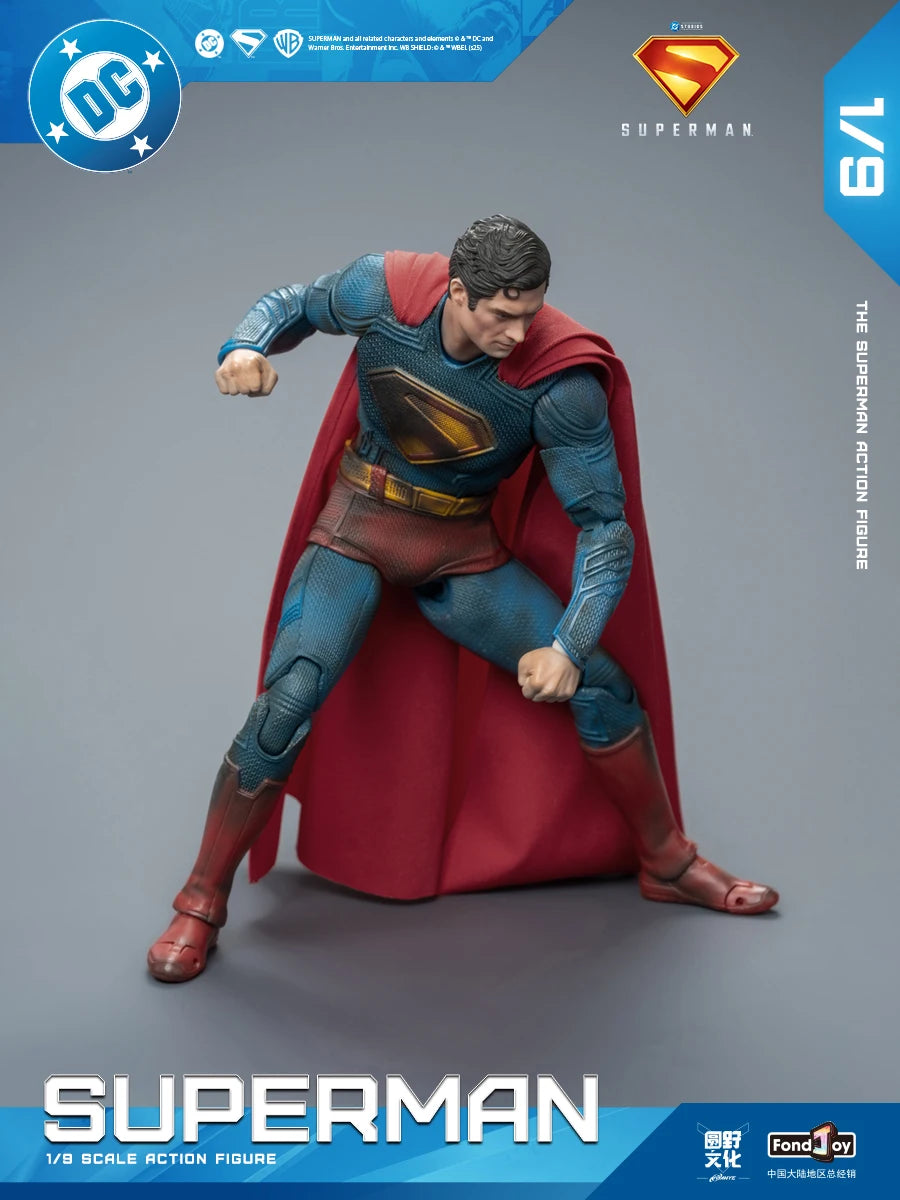 Original Fondjoy David Corenswet Superman Action Figure 1/9 New SupermanFigure PVC Joint Movable Collection Model Toys Gift