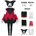 Gomah Dragon Ball Daima Cosplay Costume Red Black Tunic White Cape Black Pants Gloves Headpiece Set For Halloween Party