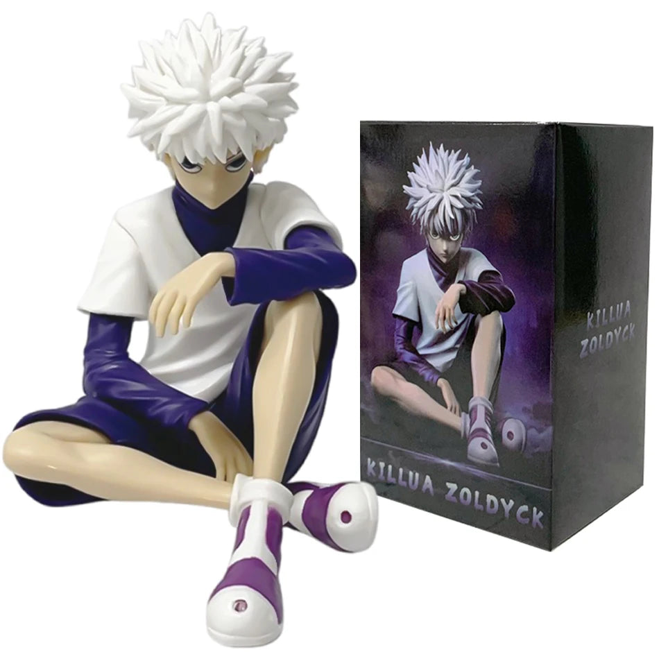 PG Hunter×Hunter GON FREECSS Killua Zoldyck Action Figure Noodle Stopper Anime Killua Figure Statue Car Ornaments PVC Model Toys