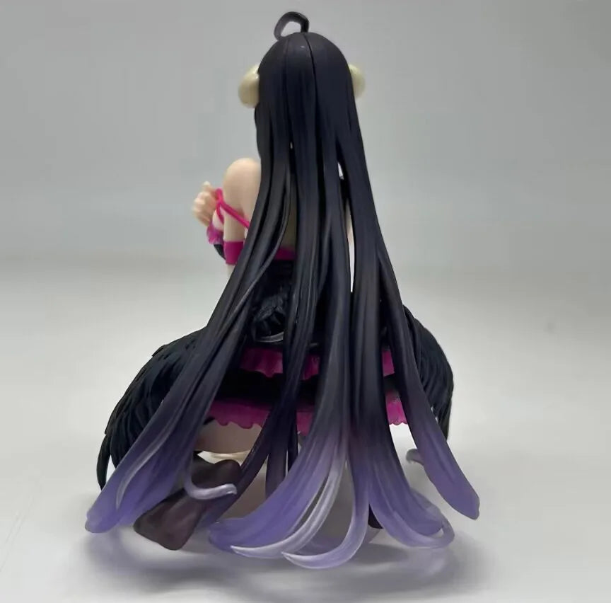 2026 100% Genuine Japanese Original Anime PVC Albedo Robe Sitting Ver Action Figure Collectible Model Toys