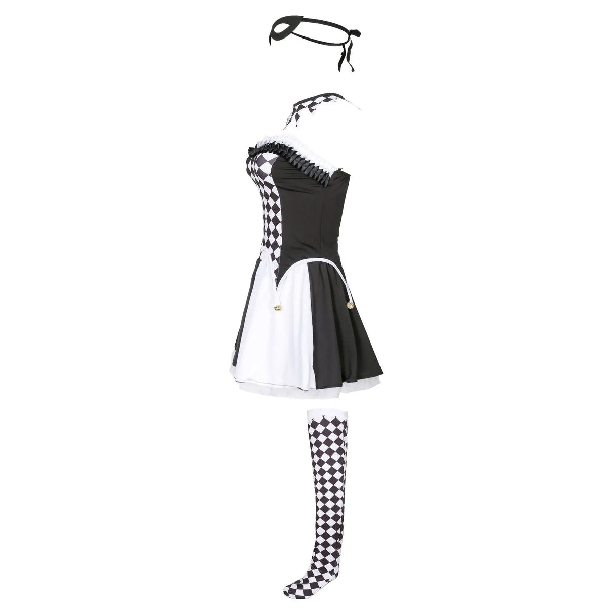 ZOETOPKID Halloween Cosplay Costumes Clown Circus Party Dress Uniforms Female Costume Naughty Clown Performance Joker Clothing