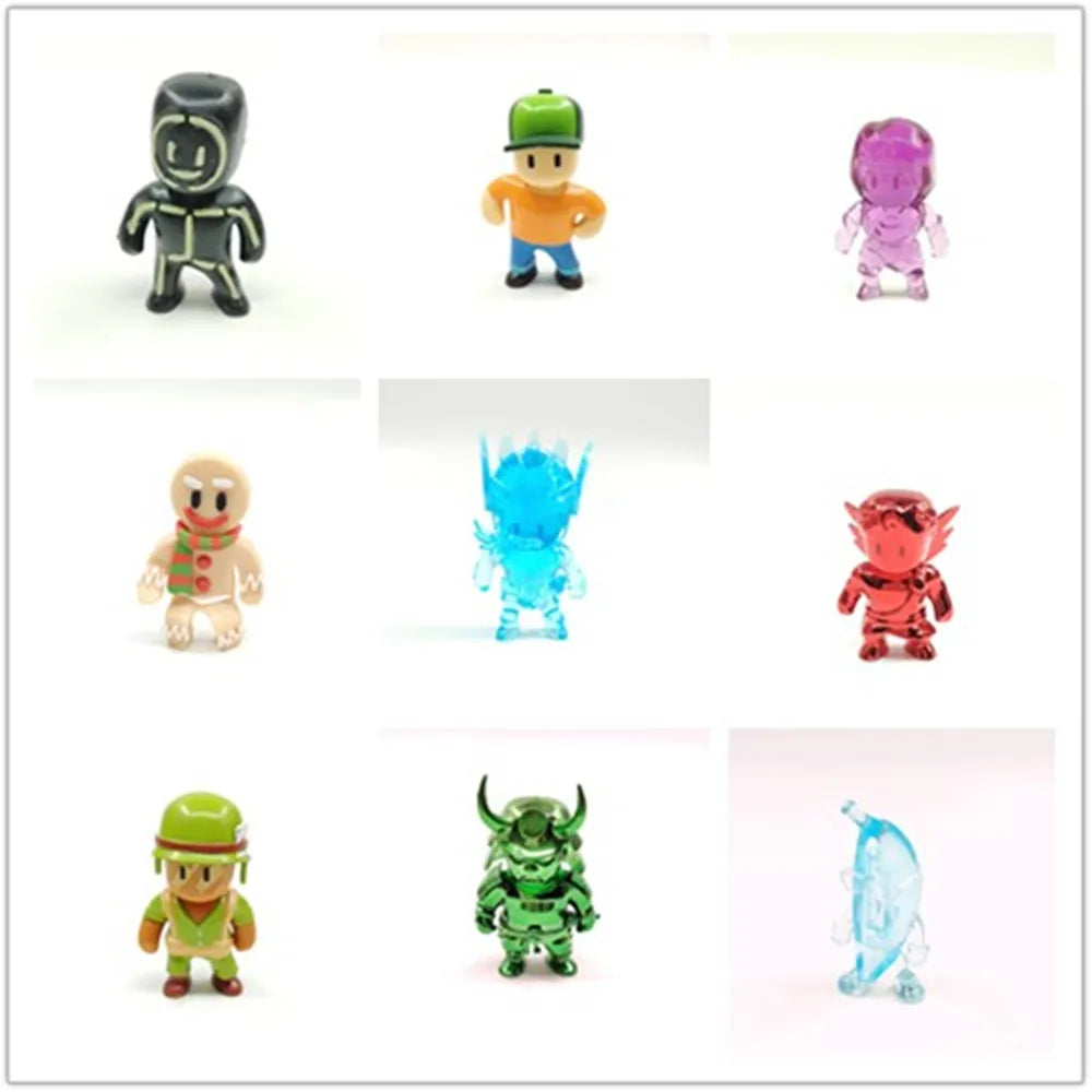 Series 1-2 Original Stumble Game 3D Mini Figure Anime Model Statue Multiplayer Type Collection Toy Surprise Birthday Xmas Gifts