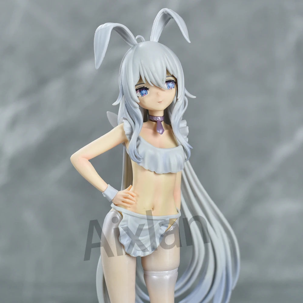 Aixlan Azur Lane Figure MNF Le Malin 26cm Lazy White Rabbit PVC Action Figure Amine Adult Anime Girl Statue Collectible Figurine