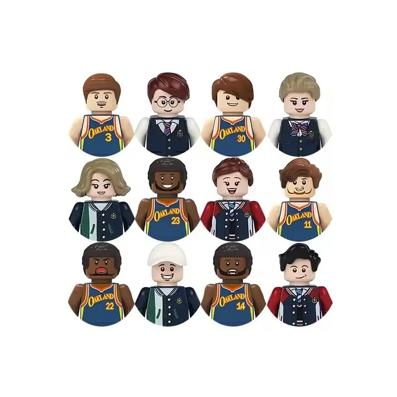 Kids 3D Family Figures Set Building Blocks City Worker Fireman Doctor Dolls Bricks Educational Toys For Children Birthday Gift
