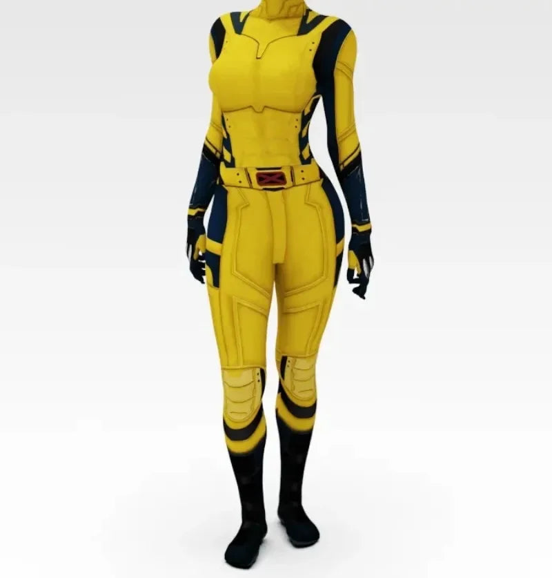 Super-héros Wolverine Deadpool Costume d'Halloween pour adultes enfants trois griffes Wolverine Spandex Zentai super-héros body