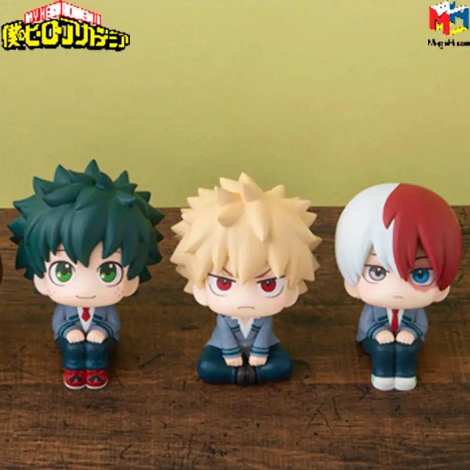 Hot My Hero Academia Bakugou Katsuki Midoriya Izuku Todoroki Shouto Toga Himiko Anime Figure PVC Collectible Model Toys Kid Gift