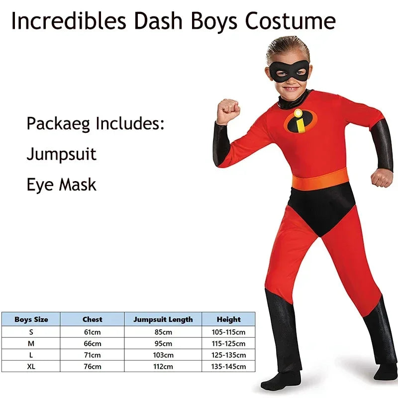 Violet Dash Kids Cosplay Jumpsuit Adult Superhero Family Costume For Halloween Carnival Baby Jack Costume