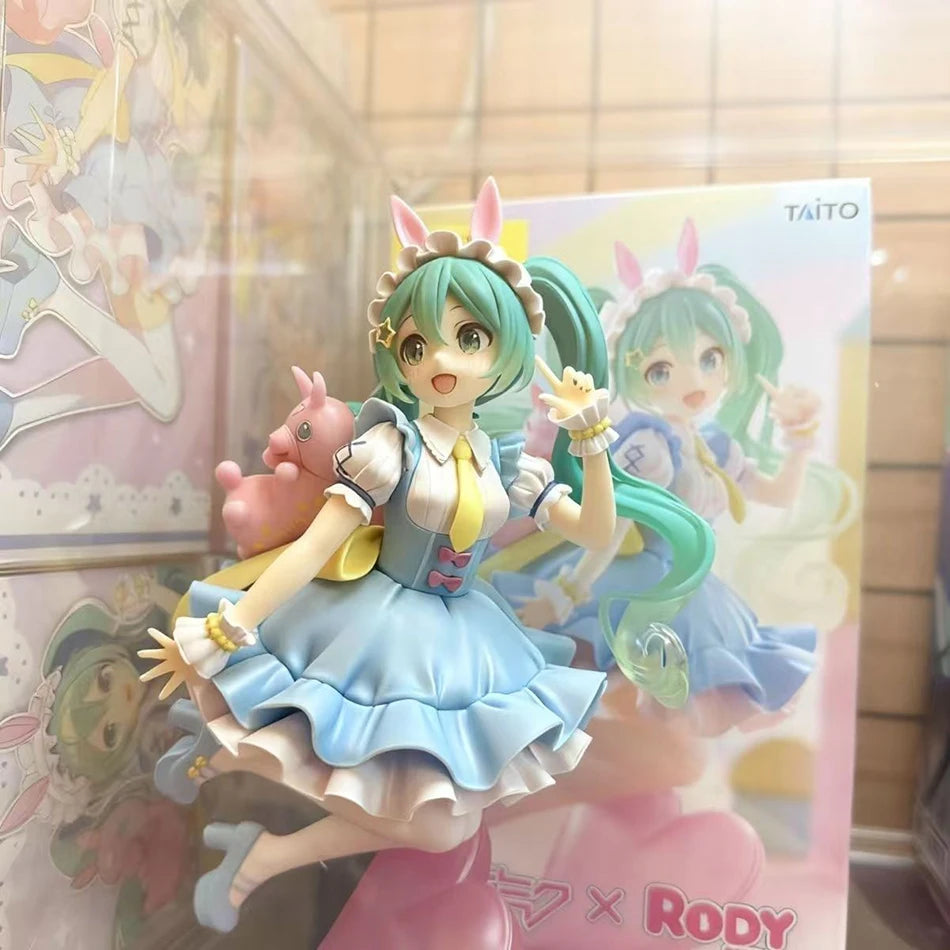 20cm Hatsune Miku Anime Figure Kawaii Fairy Tales Miku Action Figure Lollipop Girl Figurine PVC Collection Anime Model Doll Toys