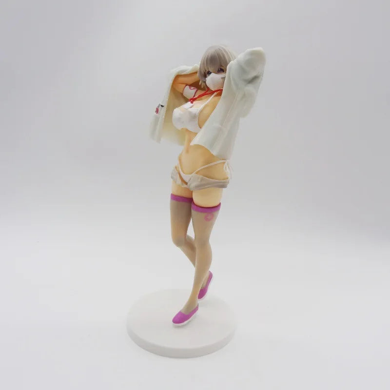27cm Beautiful Standing Position Female Nurse Cartoon Figure Model Statue Collection Desktop Decoration Ornament Toys