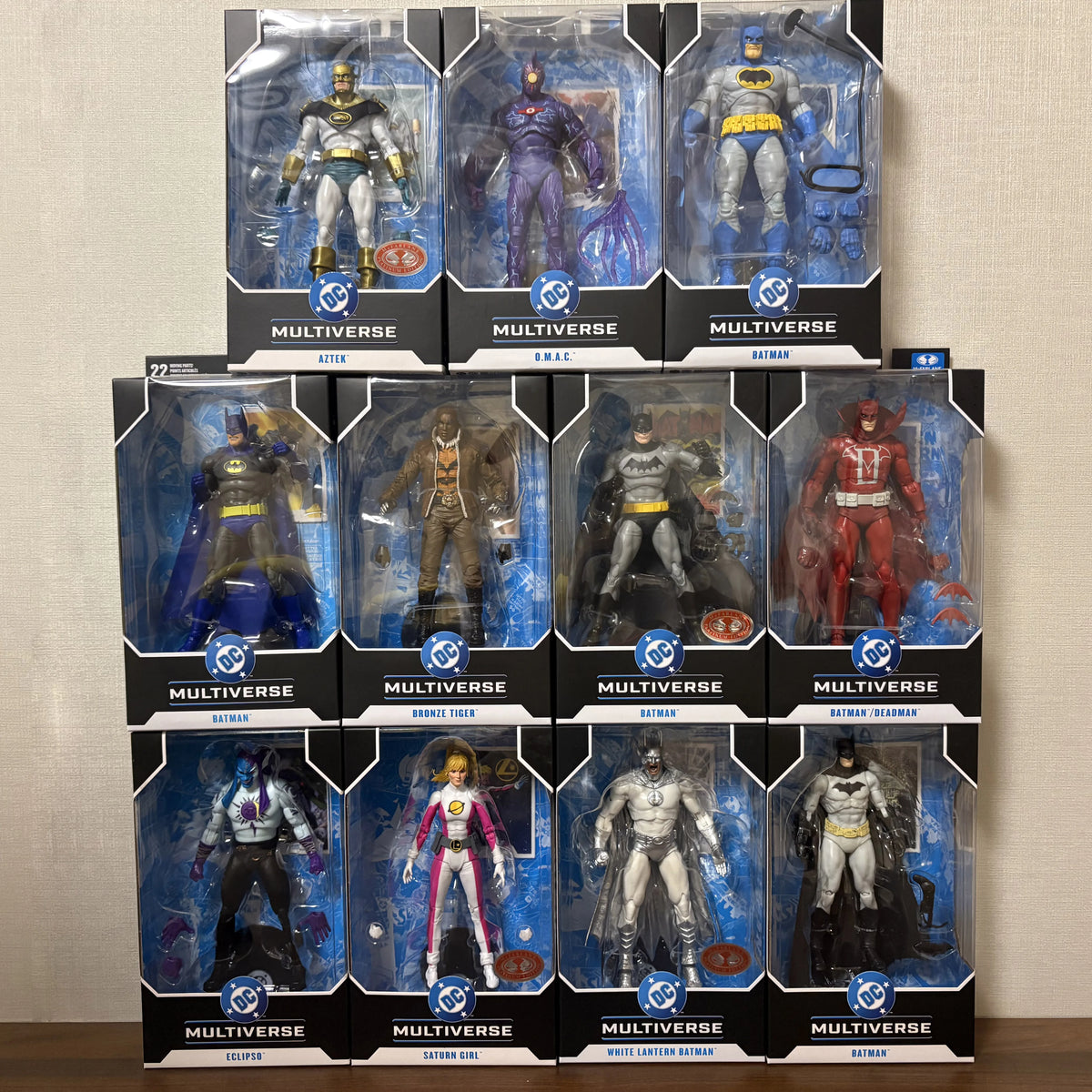 Mcfarlane Toys Deadman/New 52/Dark Knight/Omac/Aztek/Saturn Girl/Eclipso/Bronze Tiger/White Lantern Batman 7in Action Figure