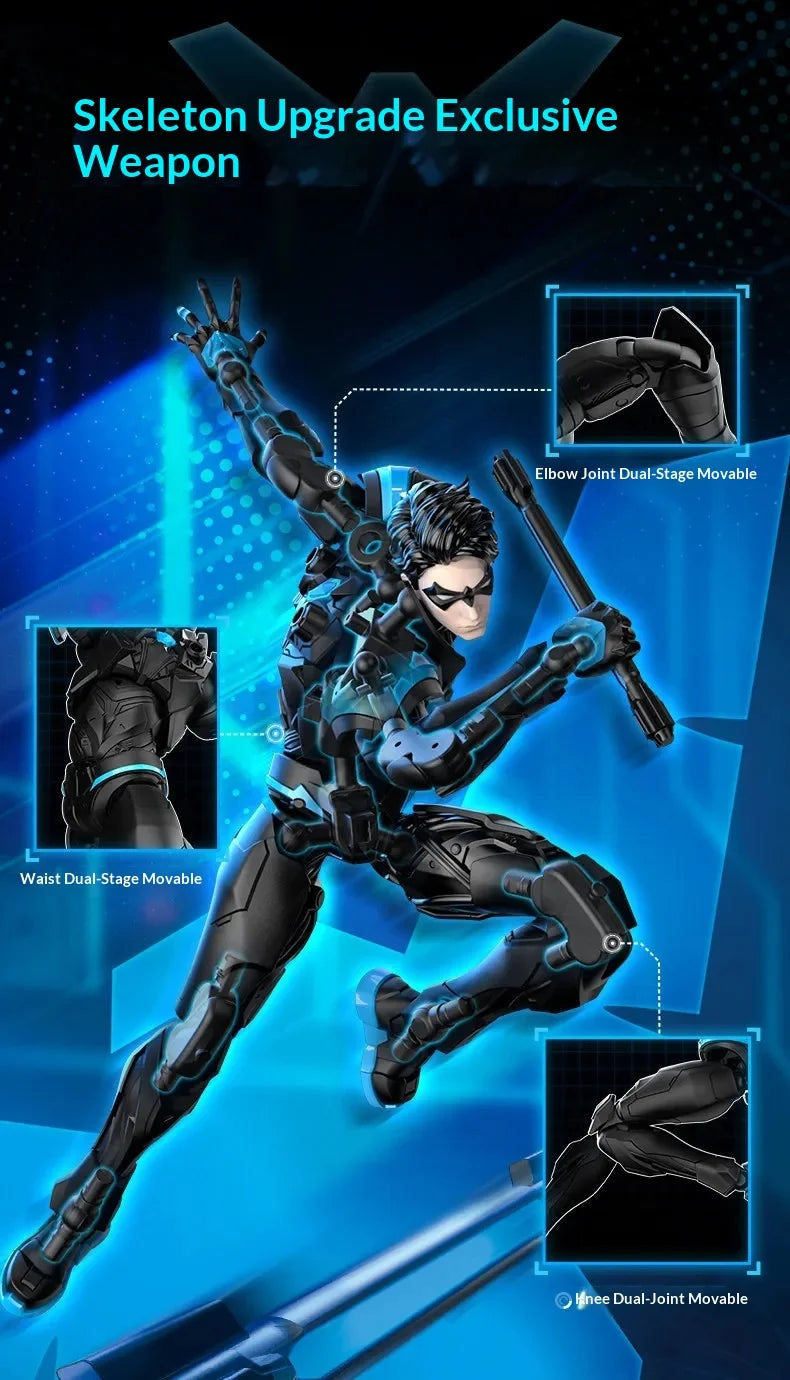 Blokees Dc Universe Champion Class Building Model Kit Superman Harley Quinn Nightwing Batman Beyond Diy Collectible Action Figur