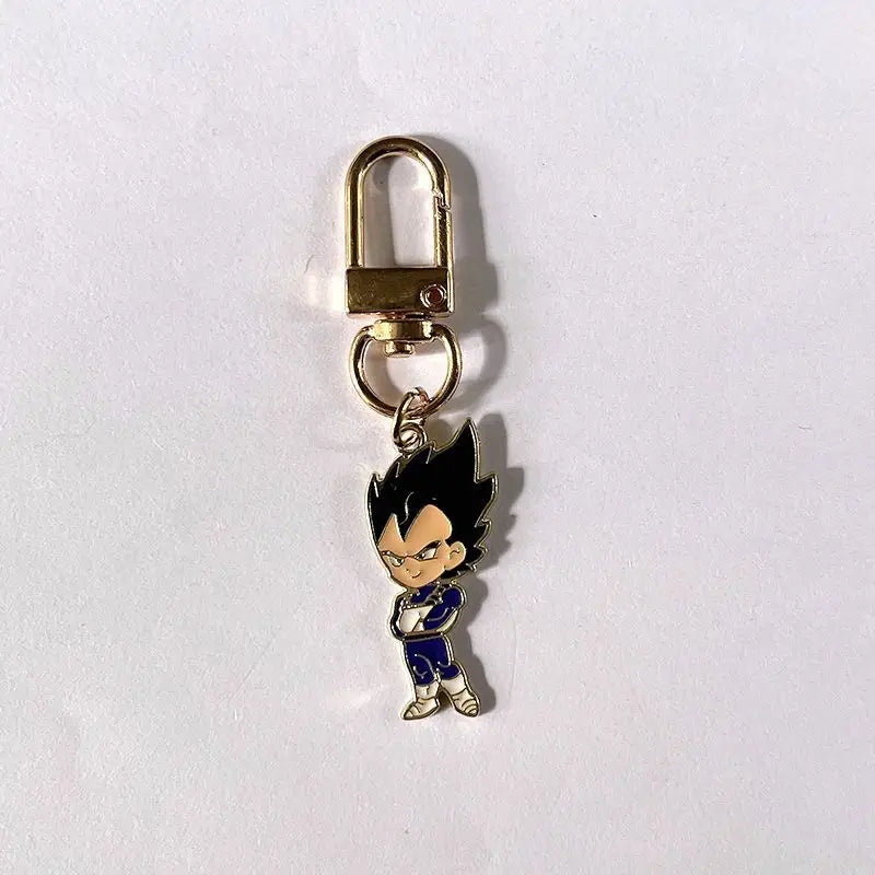 Dragon Ball cartoon cute anime character pendant keychain Dragon Ball charm backpack zipper pull anti-lost small gift for boys