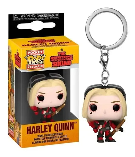 FUNKO Pop Suicide Squad The Joker Harley Quinn Pocket Pop Keychain Vinyl Action Figure Collection Model Toys For Children