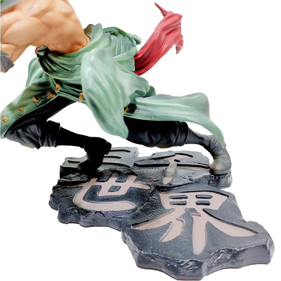 Hot One Piece 21cm Anime Figure Roronoa Zoro Three-blade Sa-maximum Manga Anime Statue Action Figure Collection Model Kid Toy