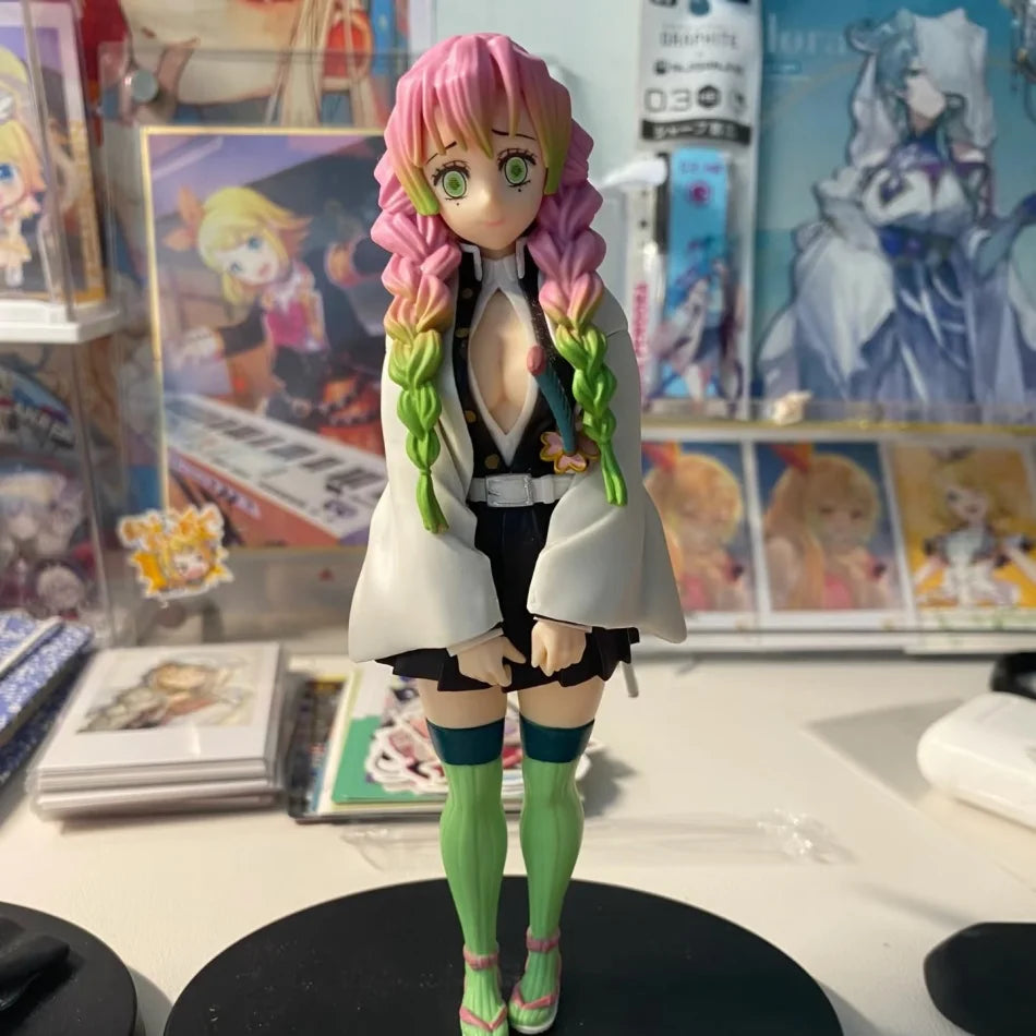 Anime Demon Slayer Kimetsu no Yaiba Figure 15cm Kochou Shinobu Kanroji Mitsuri Plum Rain Series Action Model Toy Gift