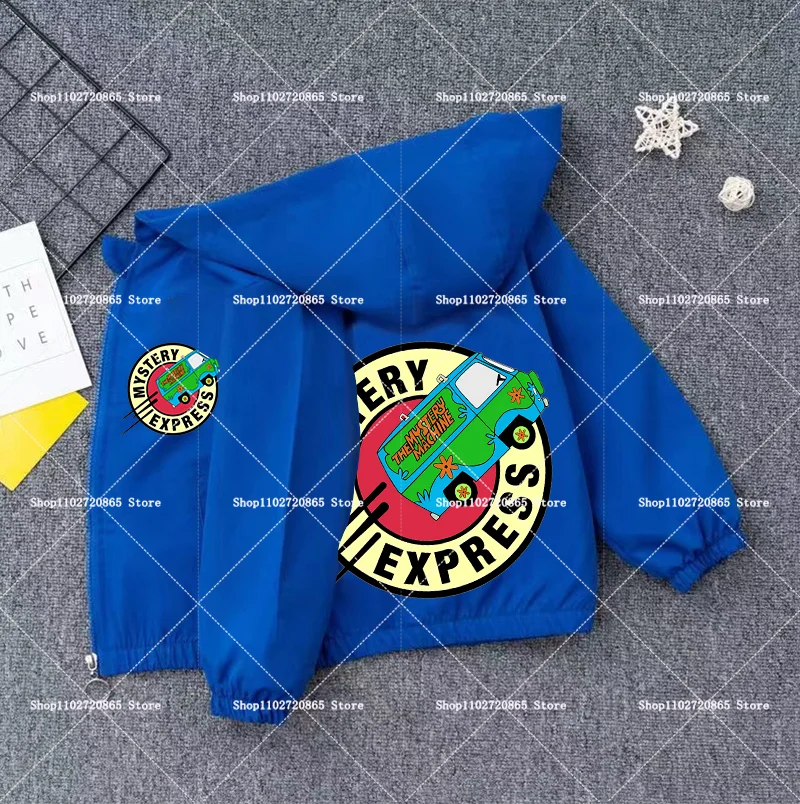 Scooby-Doo Coat Windbreaker Zipper Clothes Breathable Soft Hooded Game Cartoon Anime Figure Spring Autumn Jacket Birthday Gift