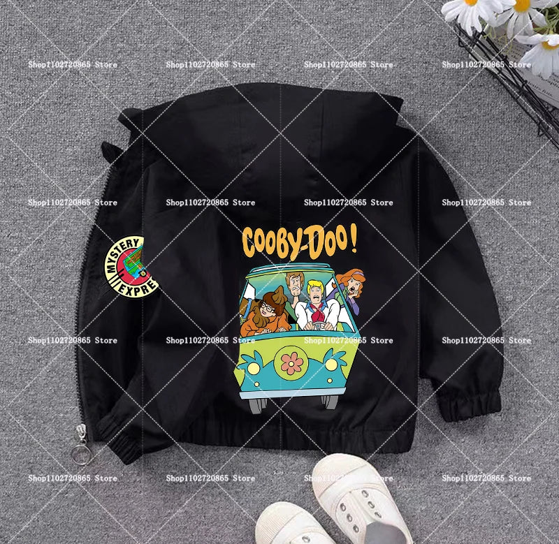 Scooby-Doo Coat Windbreaker Zipper Clothes Breathable Soft Hooded Game Cartoon Anime Figure Spring Autumn Jacket Birthday Gift