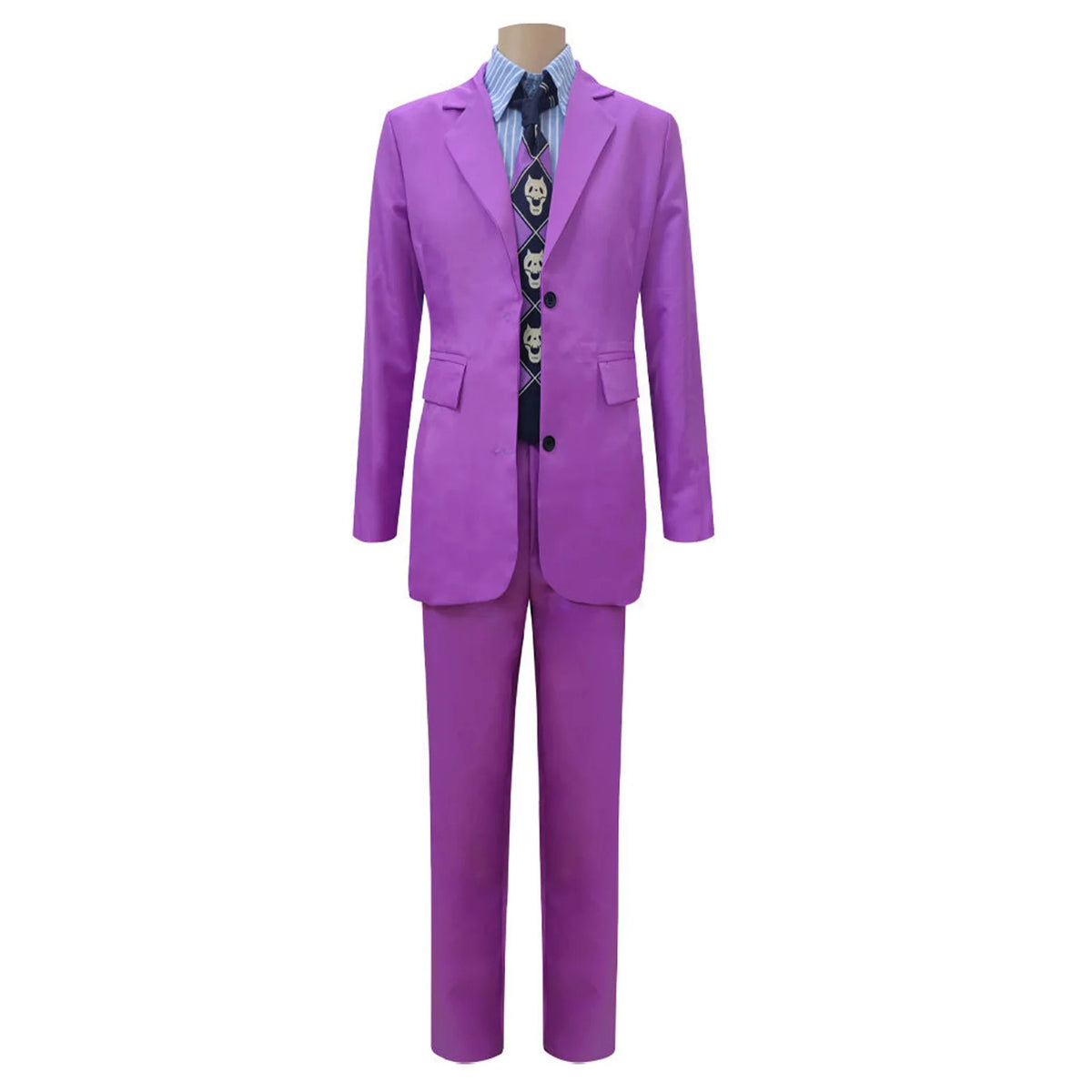 JoJo's Bizarre Adventure Kira Yoshikage Suits Coat Shirt Pants&Tie Men Anime Cos Outfit For Halloween Carnival Party Cos Costume