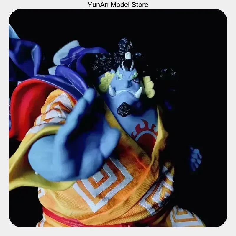 Anime Action Figure Statue Model Collection Desktop Decoration 31cm One Piece Jinbe Attack Posture