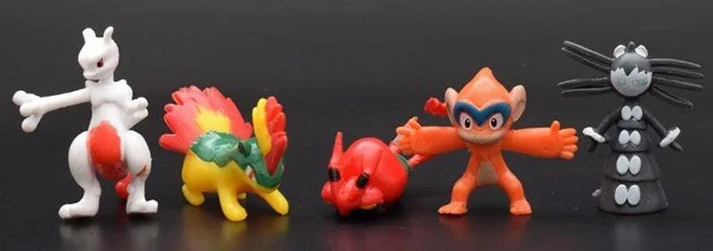 144pcs Mini Pocket Monster Action Figure Pvc Model Statue Ornament Desktop Decor Anime Collection Pc Case Doll Toy Gift