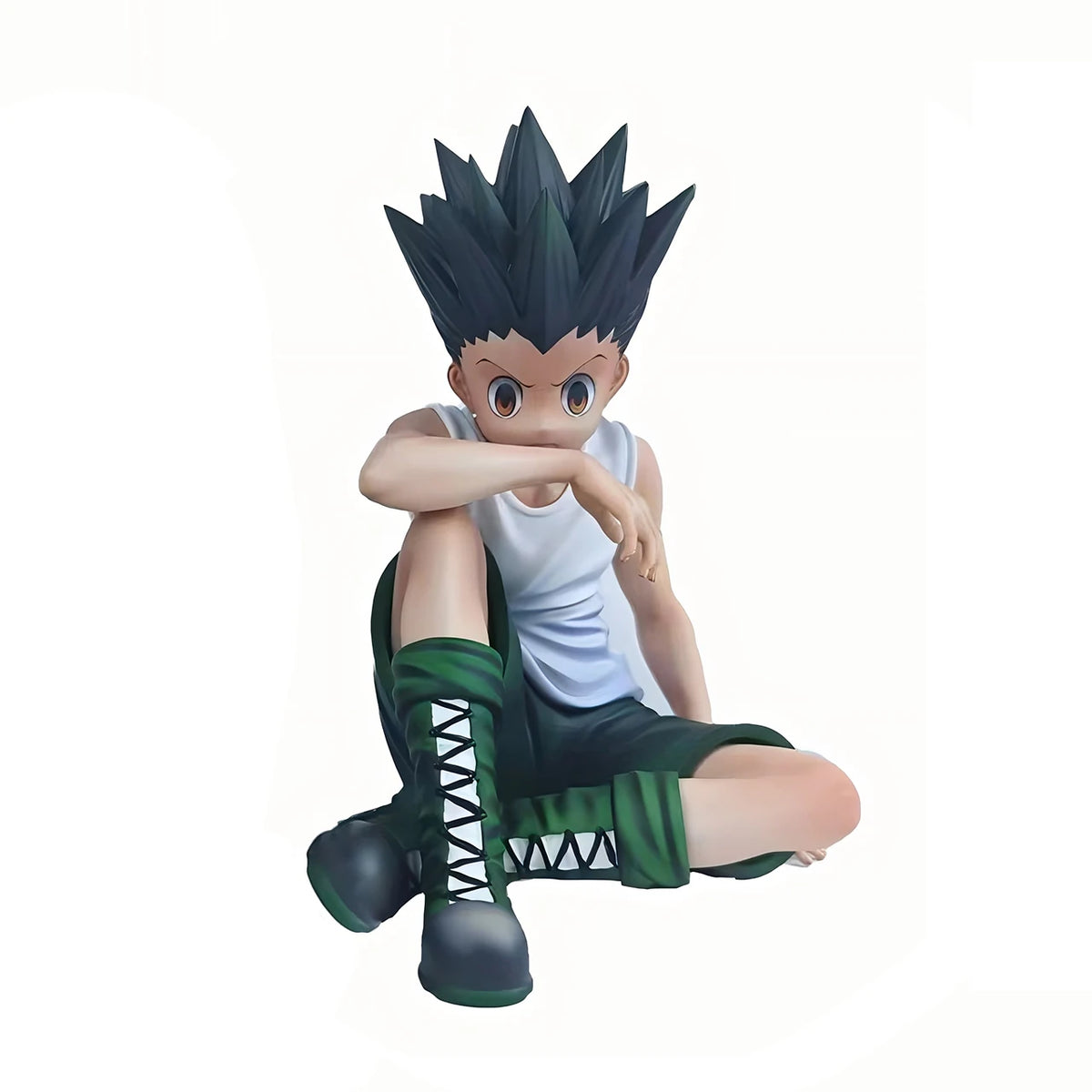 12cm HXH Anime Figures Killua Zoldyck GON FREECSS Sitting Action Figures PVC Model Toy Adult Collection Statues Children Gifts