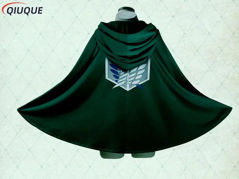 Eren Mikasa Cosplay Costume Anime Cloak Shingeki no Kyojin Scout Legion Printing Cape Jiyuu no Tsubasa