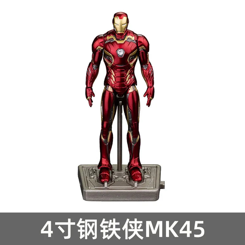 ZDTDS Original Iron Man 4 Inch MK42 MK43 MK45 MK46 MK50 MK85 Mark Action Figure Marvel Legend Avengers Tony Stark Toy Model Gift