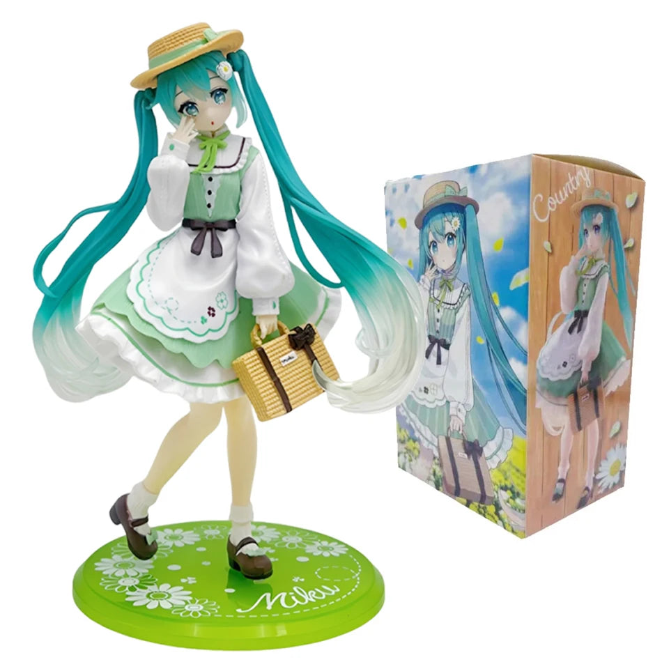Hatsune Miku Figure Bauhinia Flower Sour Berry Candy Hatsune Miku Anime Beautiful Goddess Figure Tabletop lovely Decorations Toy